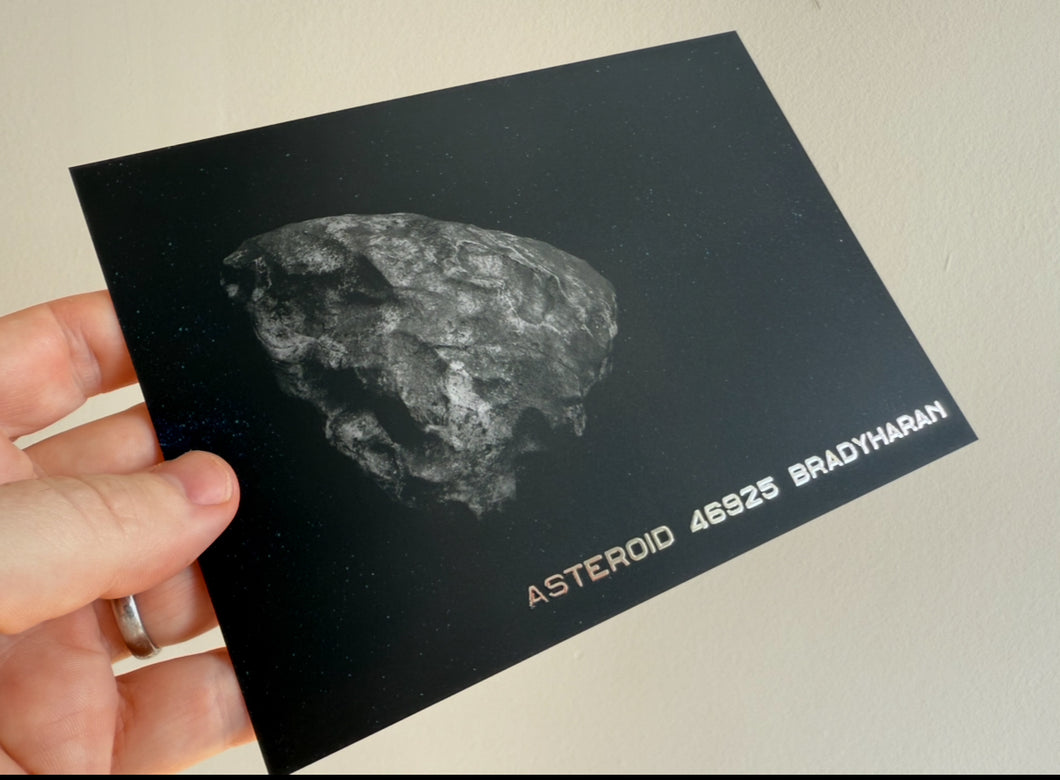 Brady's Asteroid Postcard (signed)